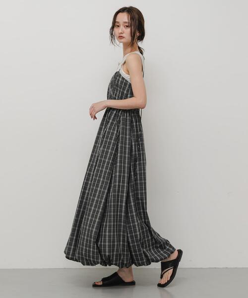 SENSE OF PLACE by URBAN RESEARCH(センスオブプレイスバイアーバンリサーチ)の「バルーンキャミワンピース(ワンピース・レディース・ベージュ系その他/アイボリー/ブラック系その他・S/ONE)」の15枚目の写真