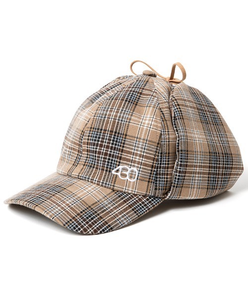 430(フォーサーティ)の「mko13787-DEERS CAP キャップ(26-165)(キャップ・メンズ・ベージュ/グレー・FREE)」の2枚目の写真