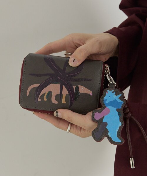 MAJO(マヨ) ear PAPILLONER ヴィンテージ加工財布 Takuro Matsui×ear】コラボチャーム付き折り財布（財布）｜ear