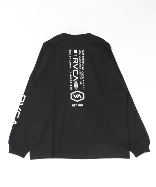 RVCA(ルーカ)の「RVCA/ルーカ 長袖Tシャツ ロンT BG042050(Tシャツ/カットソー・メンズ・ブラック/スミクロ・S/L/M)」の3枚目の写真