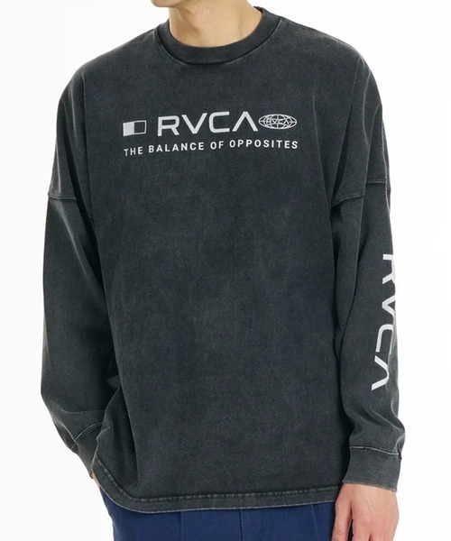 RVCA(ルーカ)の「RVCA/ルーカ 長袖Tシャツ ロンT BG042050(Tシャツ/カットソー・メンズ・ブラック/スミクロ・S/L/M)」の2枚目の写真