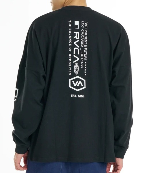 RVCA(ルーカ)の「RVCA/ルーカ 長袖Tシャツ ロンT BG042050(Tシャツ/カットソー・メンズ・ブラック/スミクロ・S/L/M)」の9枚目の写真