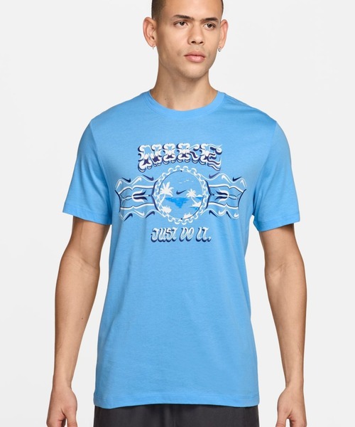 NIKE（ナイキ）の「NIKE ナイキ ナイキ NSW STD パーム ツリー JDI S/S Tシャツ（Tシャツ/カットソー・メンズ・ブラック/サックスブルー・S/L/M/LL/3L）」の2枚目の写真
