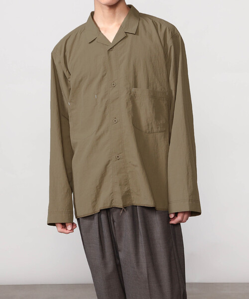 Bshop（ビショップ）の「MORIKAGE SHIRT KYOTO |〈別注〉オープンカラーシャツ MEN（シャツ/ブラウス・メンズ・ネイビー/グレー/レッド系その他/ブラウン系その他・L/M）」の19枚目の写真