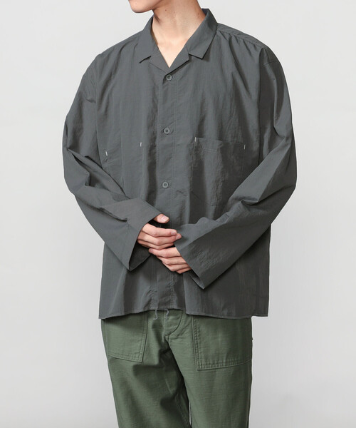 Bshop（ビショップ）の「MORIKAGE SHIRT KYOTO |〈別注〉オープンカラーシャツ MEN（シャツ/ブラウス・メンズ・ネイビー/グレー/レッド系その他/ブラウン系その他・L/M）」の21枚目の写真