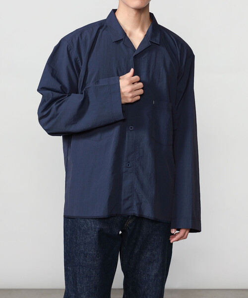 Bshop（ビショップ）の「MORIKAGE SHIRT KYOTO |〈別注〉オープンカラーシャツ MEN（シャツ/ブラウス・メンズ・ネイビー/グレー/レッド系その他/ブラウン系その他・L/M）」の4枚目の写真