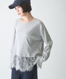 CIAOPANIC TYPY | ∴裾レースリブロンTee(Tシャツ/カットソー)