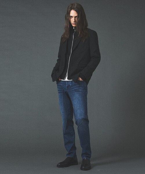 5351 POUR LES HOMMES（ゴーサンゴーイチプールオム）の「【セットアップ対応】ルレックス ストライプ ノッチドラペル ジャケット（セットアップ・メンズ・ブラック/グレー・44/46/48/50）」の3枚目の写真