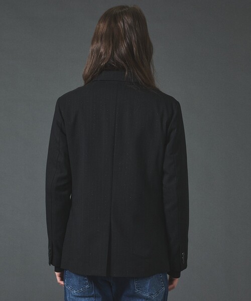 5351 POUR LES HOMMES（ゴーサンゴーイチプールオム）の「【セットアップ対応】ルレックス ストライプ ノッチドラペル ジャケット（セットアップ・メンズ・ブラック/グレー・44/46/48/50）」の6枚目の写真
