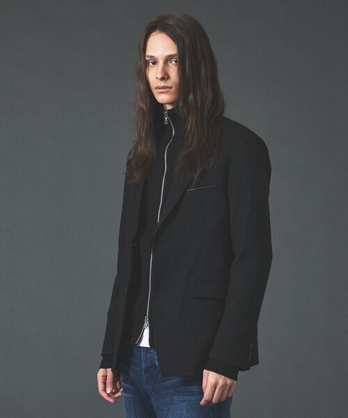 5351 POUR LES HOMMES（ゴーサンゴーイチプールオム）の「【セットアップ対応】ルレックス ストライプ ノッチドラペル ジャケット（セットアップ・メンズ・ブラック/グレー・44/46/48/50）」の16枚目の写真