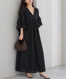 Muffiny（マフィニー）の「ボリュームスリーブワンピース【Indian Cotton】（ワンピース）」