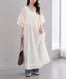Muffiny（マフィニー）の「ボリュームスリーブワンピース【Indian Cotton】（ワンピース）」