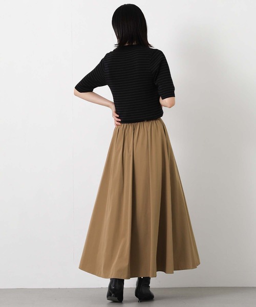 Gready Brilliant(グレディブリリアン)の「リボンタフタギャザースカート(スカート・レディース・ボルドー/キャメル・38)」の5枚目の写真