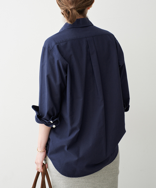 Deuxieme Classe(ドゥーズィエムクラス)の「*OXFORD ボタンダウン シャツ(シャツ/ブラウス・レディース・ネイビー/エメラルドブルー・FREE)」の7枚目の写真