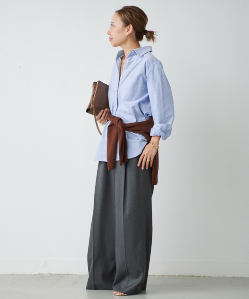Deuxieme Classe(ドゥーズィエムクラス)の「*OXFORD ボタンダウン シャツ(シャツ/ブラウス・レディース・ネイビー/エメラルドブルー・FREE)」の21枚目の写真