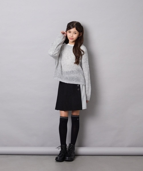 a.v.v（アーヴェヴェ）の「[KIDS]レースアップブーツ（ブーツ・キッズ・ブラック・23/24/20/22/21）」の2枚目の写真
