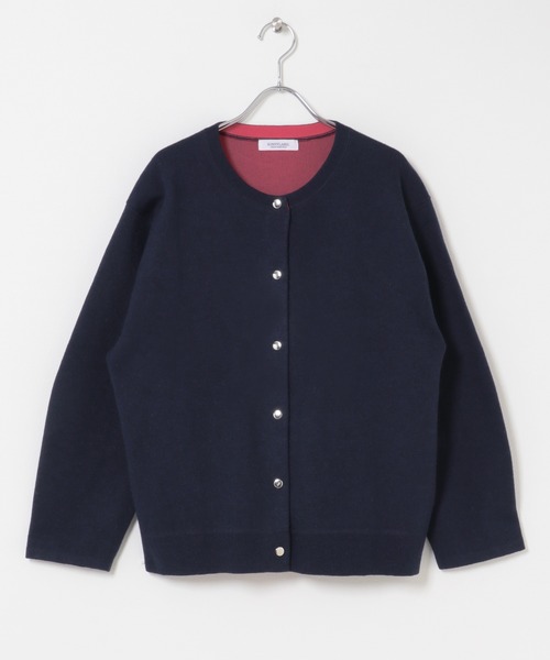 URBAN RESEARCH Sonny Label(アーバンリサーチサニーレーベル)の「ダブルフェイスバイカラーカーディガン(カーディガン/ボレロ・レディース・ブラウン/ネイビー/グレー・FREE)」の17枚目の写真