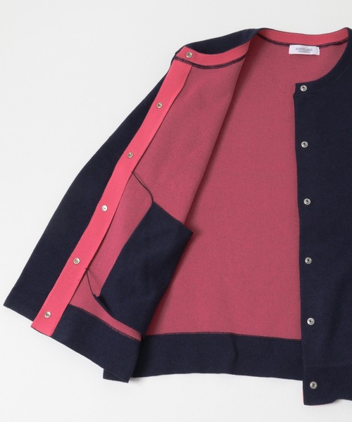 URBAN RESEARCH Sonny Label(アーバンリサーチサニーレーベル)の「ダブルフェイスバイカラーカーディガン(カーディガン/ボレロ・レディース・ブラウン/ネイビー/グレー・FREE)」の20枚目の写真
