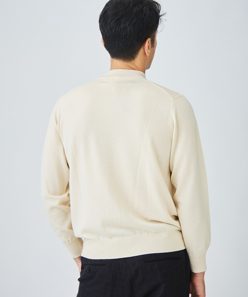 EDIFICE(エディフィス)の「12G ウール/シルク/カシミヤ MIX クリスタル モックネックニット(ニット/セーター・メンズ・ホワイト/ブラック/パープル/イエロー/ブラウン系その他・SMALL/MEDIUM/LARGE/X-LARGE)」の10枚目の写真