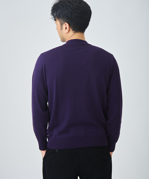 EDIFICE(エディフィス)の「12G ウール/シルク/カシミヤ MIX クリスタル モックネックニット(ニット/セーター・メンズ・ホワイト/ブラック/パープル/イエロー/ブラウン系その他・SMALL/MEDIUM/LARGE/X-LARGE)」の16枚目の写真