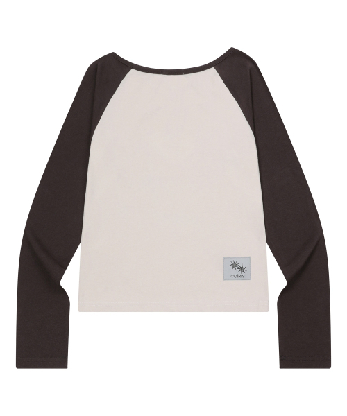 COIRIS(コイリス)の「メロウナグラン配色ワンショルダー長袖(Tシャツ/カットソー・レディース・ホワイト・FREE)」の2枚目の写真