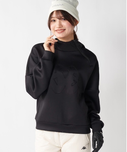 Kappa(カッパ)の「パーカー(パーカー・レディース・ブラック/ホワイト・SMALL/MEDIUM/LARGE/X-LARGE)」の1枚目の写真