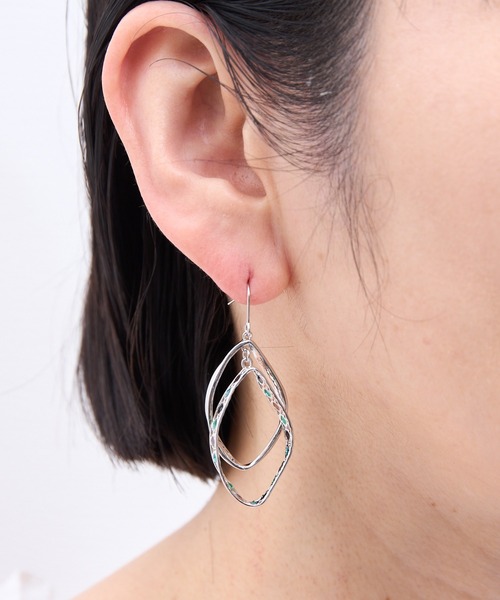 Zoule(ゾーラ)の「Zoule ゾーラ:MOROCCAN モロッカンシリーズ orient loop moroccan ピアス(ピアス(両耳用)・レディース・シルバー/ゴールド・FREE)」の6枚目の写真