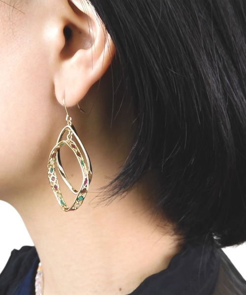 Zoule(ゾーラ)の「Zoule ゾーラ:MOROCCAN モロッカンシリーズ orient loop moroccan ピアス(ピアス(両耳用)・レディース・シルバー/ゴールド・FREE)」の8枚目の写真