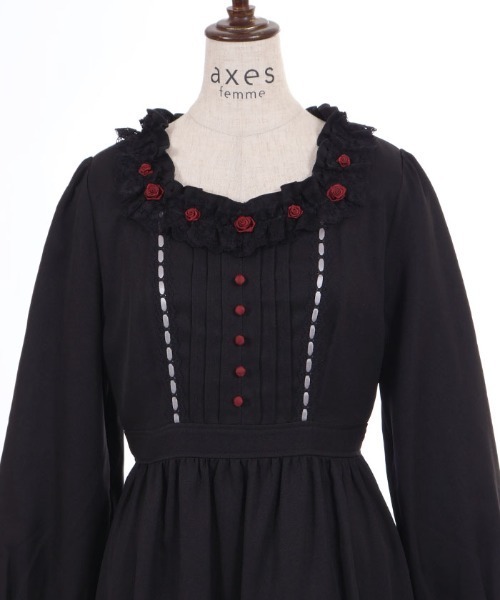 axes femme(アクシーズファム)の「ローズフィッシュテールワンピース(ワンピース・レディース・パープル/ブラック・FREE)」の10枚目の写真