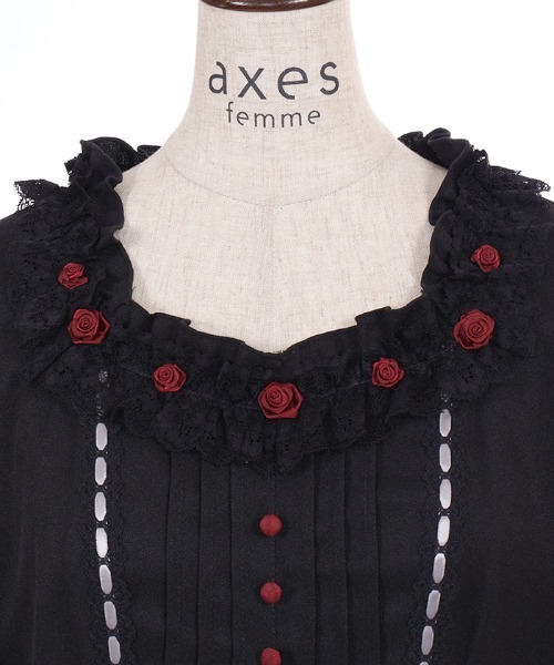 axes femme(アクシーズファム)の「ローズフィッシュテールワンピース(ワンピース・レディース・パープル/ブラック・FREE)」の12枚目の写真