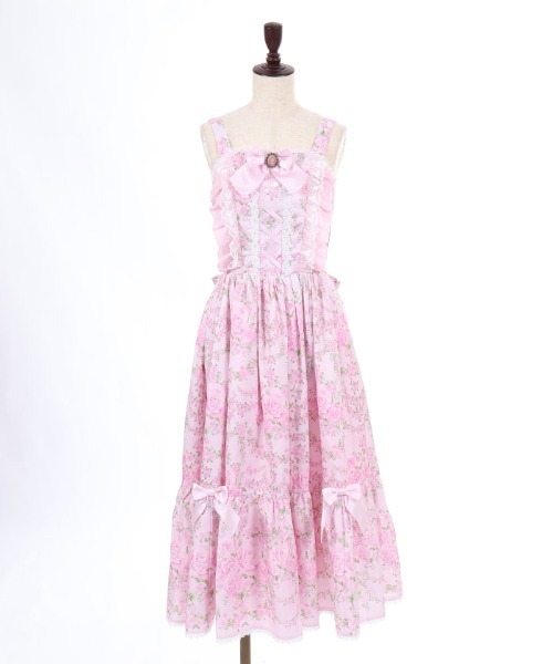 axes femme(アクシーズファム)の「ローズガーランドロングJSK(ワンピース・レディース・サックスブルー/ピンク/ホワイト・MEDIUM)」の12枚目の写真