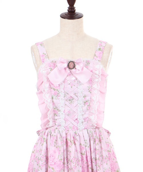 axes femme(アクシーズファム)の「ローズガーランドロングJSK(ワンピース・レディース・サックスブルー/ピンク/ホワイト・MEDIUM)」の15枚目の写真