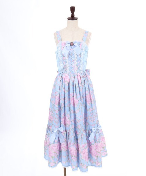 axes femme(アクシーズファム)の「ローズガーランドロングJSK(ワンピース・レディース・サックスブルー/ピンク/ホワイト・MEDIUM)」の19枚目の写真
