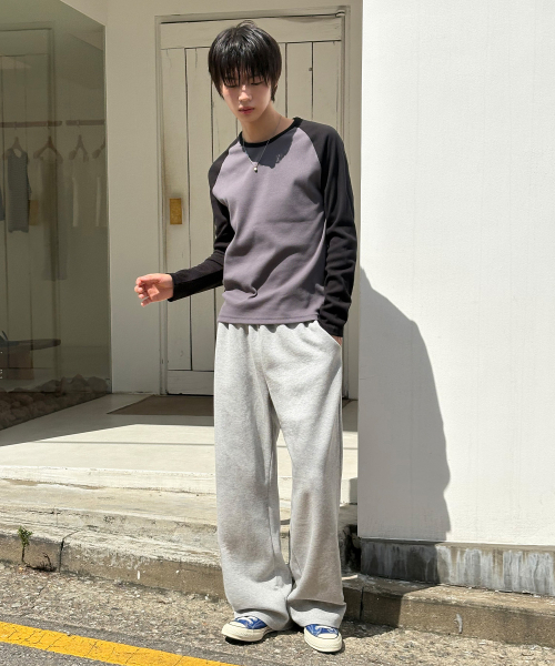 SIGNATURE（シグネチャ）の「ストレートラウンジトレーニングパンツ[グレー]（スウェットパンツ・レディース・その他・LARGE/MEDIUM）」の2枚目の写真
