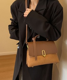 異素材切替 2WAYショルダーバッグ