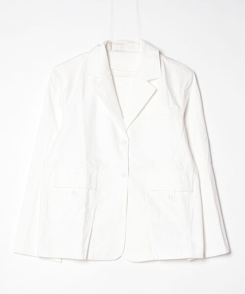 YUGA(ユーガ)の「YUGA_YGMC Korean-style Tailored jacket(テーラードジャケット・レディース・ホワイト・FREE)」の6枚目の写真
