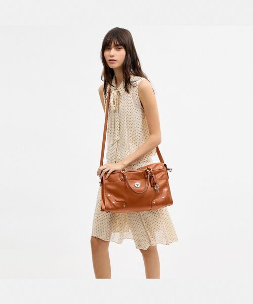 COACH（コーチ）の「ライダー サッチェル バッグ 38（ショルダーバッグ・レディース・ブラウン系その他・ONE）」の3枚目の写真