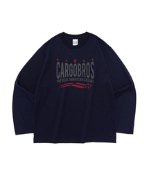 シービーオールスター ヴィンテージグラフィック ロングスリーブ Tシャツ (ネイビー)