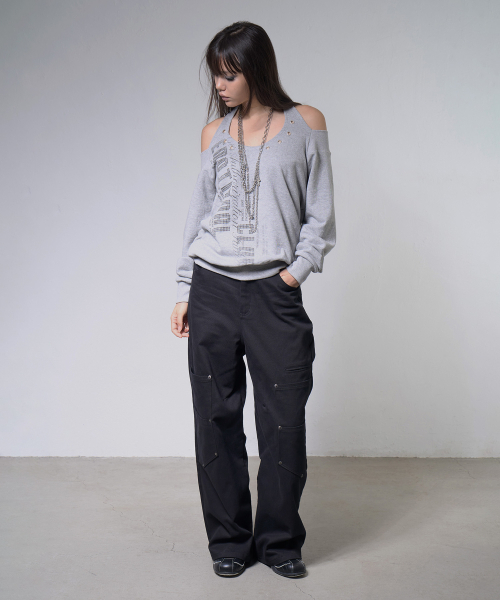FANCY CLUB(ファンシークラブ)の「バッドガール カーゴパンツ (ブラック) F26ZD474(その他パンツ・レディース・その他・SMALL/MEDIUM)」の6枚目の写真