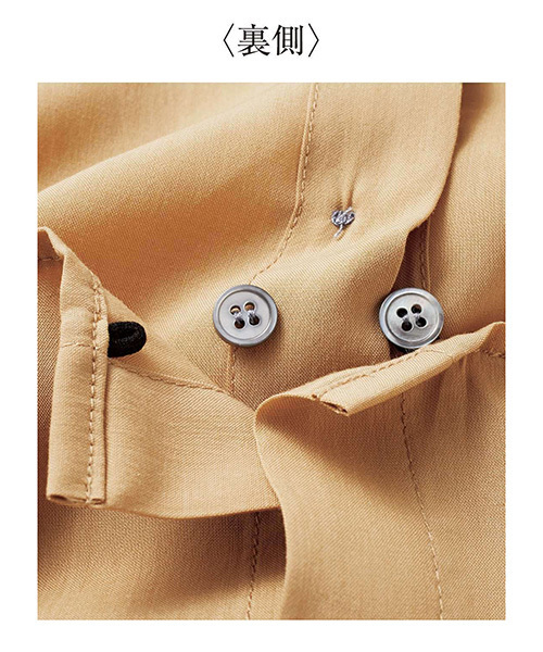 IEDIT(イディット)の「IEDITレーベルコレクション たゆんと軽やか素材が心地よい こなれルーズな洗える抜けシャツ(シャツ/ブラウス・レディース・ホワイト/ブルー/ベージュ・X-LARGE/MEDIUM/XX-LARGE/LARGE/SMALL)」の18枚目の写真