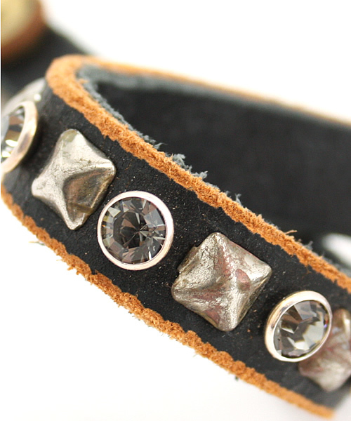 JOEY HYSTERIC（ジョーイヒステリック）の「BALTAZAR CHECKER CRYSTAL ウォレットチェーン（ベルト・キッズ・オフホワイト/ブラック・FREE）」の5枚目の写真