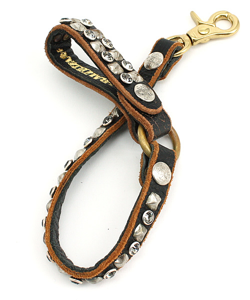 JOEY HYSTERIC（ジョーイヒステリック）の「BALTAZAR CHECKER CRYSTAL ウォレットチェーン（ベルト・キッズ・オフホワイト/ブラック・FREE）」の7枚目の写真