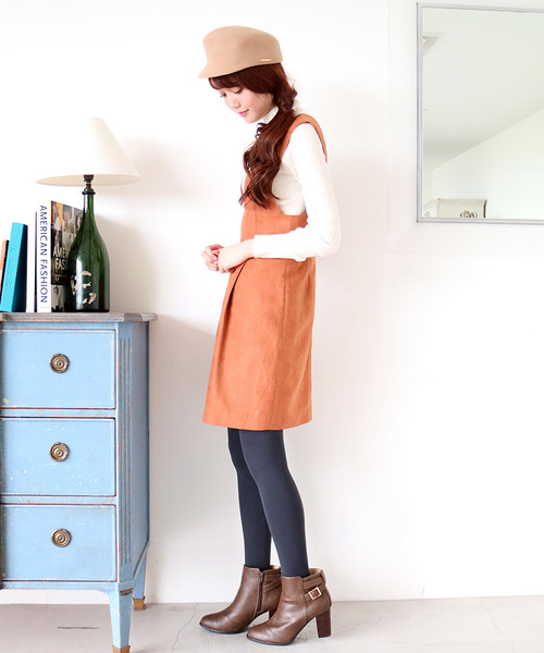 N.（N. Natural Beauty Basic）（エヌエヌナチュラルビューティーベーシック）の「起毛サロペット（サロペット/オーバーオール・レディース・ブラウン/ブラック・MEDIUM）」の15枚目の写真