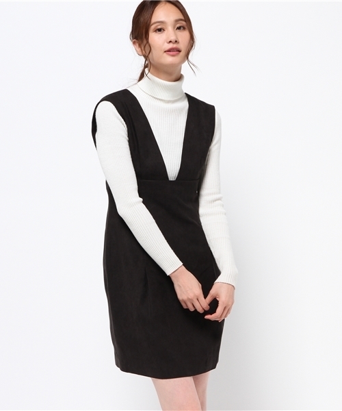 N.（N. Natural Beauty Basic）（エヌエヌナチュラルビューティーベーシック）の「起毛サロペット（サロペット/オーバーオール・レディース・ブラウン/ブラック・MEDIUM）」の17枚目の写真
