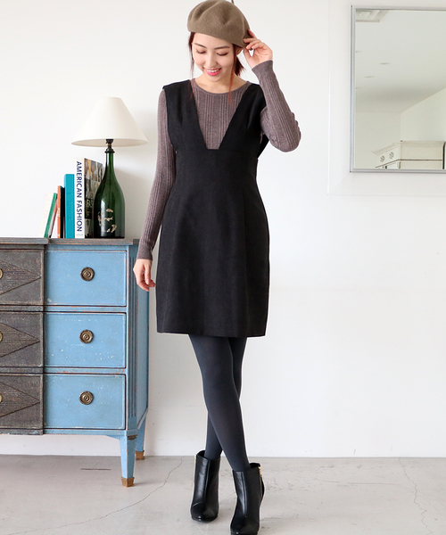 N.（N. Natural Beauty Basic）（エヌエヌナチュラルビューティーベーシック）の「起毛サロペット（サロペット/オーバーオール・レディース・ブラウン/ブラック・MEDIUM）」の18枚目の写真