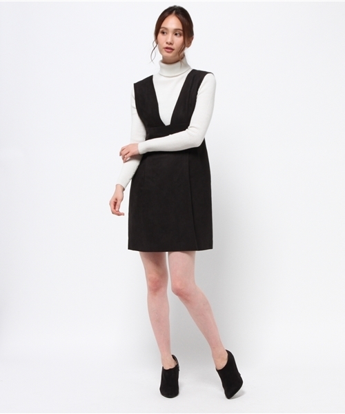 N.（N. Natural Beauty Basic）（エヌエヌナチュラルビューティーベーシック）の「起毛サロペット（サロペット/オーバーオール・レディース・ブラウン/ブラック・MEDIUM）」の6枚目の写真