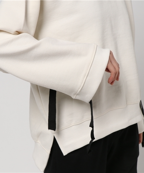 Bab Bou Jeloud（バブブージュルード）の「【Bab】袖リボンスウェットPO（スウェット・レディース・ブラック/カーキ/ホワイト・FREE）」の10枚目の写真