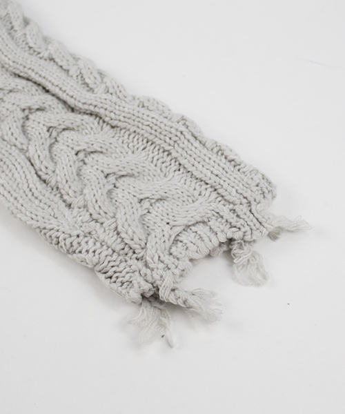 reca（レカ）の「アラン編みダメージハイネックニット（ニット/セーター・レディース・ホワイト/ピンク/グレー/ブラック・FREE）」の12枚目の写真