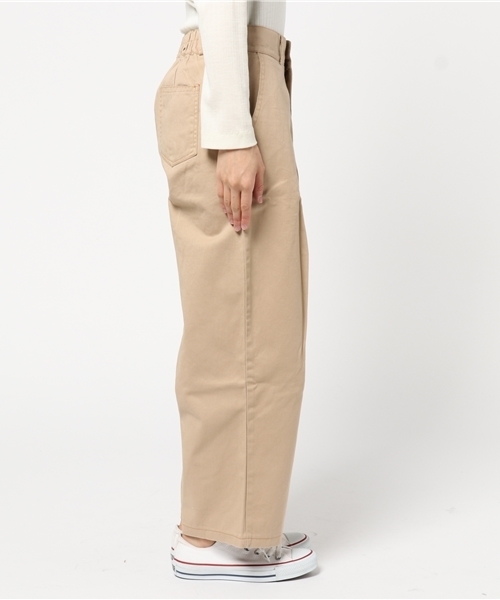 MERLOT（メルロー）の「ロングワイドタックパンツ3302（その他パンツ・レディース・ベージュ/アイボリー/カーキ/ブルー/グリーン系その他/ネイビー・FREE）」の8枚目の写真