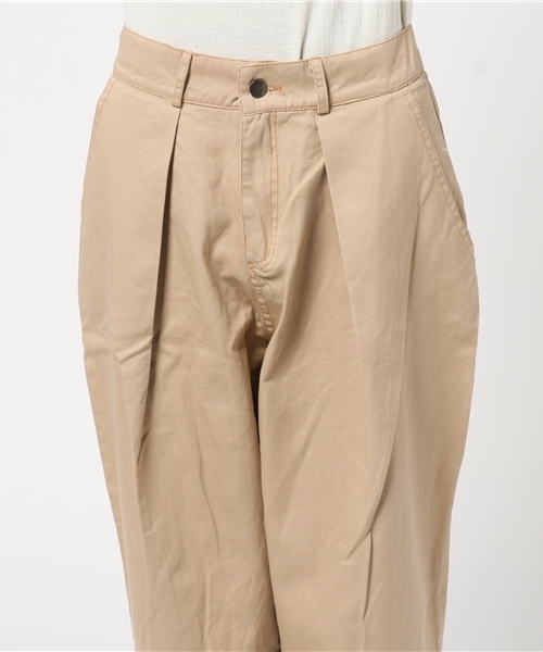 MERLOT（メルロー）の「ロングワイドタックパンツ3302（その他パンツ・レディース・ベージュ/アイボリー/カーキ/ブルー/グリーン系その他/ネイビー・FREE）」の10枚目の写真